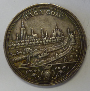 Vroedschapspenning Den Haag 1733-1737   Zilver