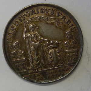 Vroedschapspenning Noordelijke Nederlanden Republiek 1581-1795 Stad Gouda Zilver