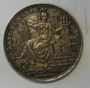 Vroedschapspenning Haarlem 1750 Zilver