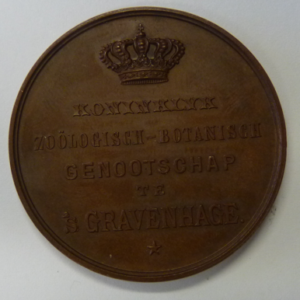 Prijspenning Zoologische-Botanische Genootschap te Den Haag, sept. 1872