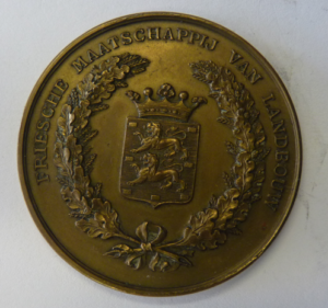 Medaille Friesche Maatschappij van Landbouw 1921