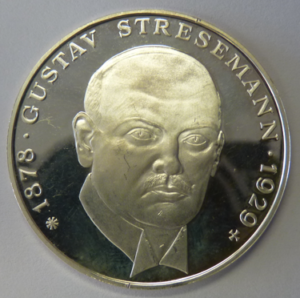 Herdenkingspenning Gustav Stresemann 1878-1929, Germany