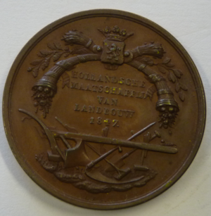 Prijspenning Hollandsche Maatschappij van Landbouw 1847