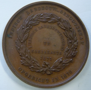 Indische Landbouw Genootschap te Soerakarta 1873 RARE!!!