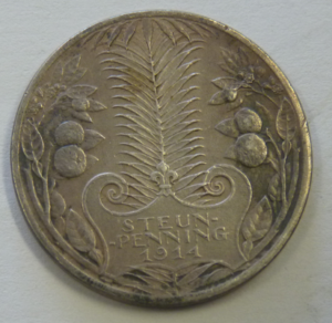 Steunpenning Algemeen Steuncomite 1914 Zilver