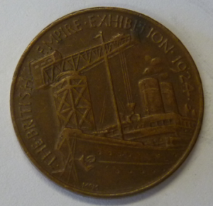 Medal British Empire Exhibition 1924