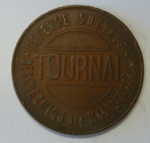5 Francs Gevangenisgeld Doornik (Tournal) 1924-1940