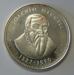 Medal Joachim Meggeli 1527-1590, Zwitserland. Zilver