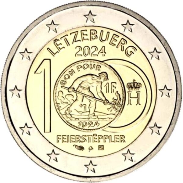 Luxemburg 2024-100ste-verjaardag-invoering-Frank-