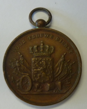 Nederrlandsche onderscheiding z.j., ingesteld v.a. 1825
