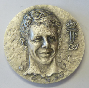21e verjaardag van Prins Johan Friso van Oranje Nassau 1989. Zilver
