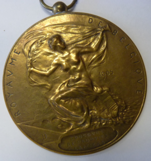 Medal Wereldtentoonstelling Luik/Liege, Belgium 1905