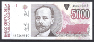 5.000 Australes 1990  P 330-5  UNC-