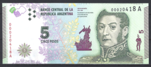 5 Pesos 2015  P 359  UNC