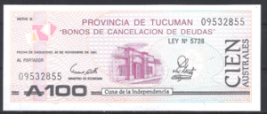 Cien Australes 1991  P S2715  UNC