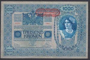 1.000 Kronen 1902 (1919)  P 60  PR/XF