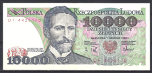 10.000 Zlotych 1988  P 151-b  PR/XF